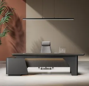 Dark Colored 2.4m Executive Office Table