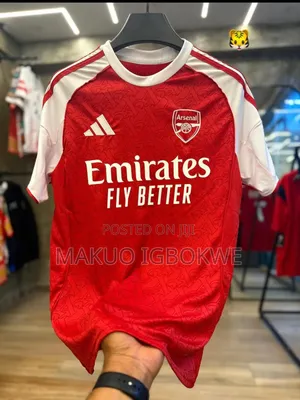 Arsenal Home and Custom Jerseys Available