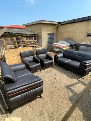 Leather Sofa Chair 7 Sitter.
