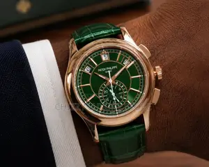 Patek Philippe Quality Luxury Men Genuine Leather Wristwatch