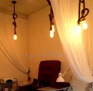 Hemp Rope Pendant Lights E27 Vintage Retro Hemp Rope Lamp Hanging Lamp