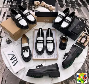 Prada Zara Monochrome Two-Tone Luxury Penny Tassel Leather Loafers