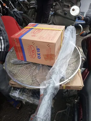 18" Ox Industrial Standing Iron Blades Fan