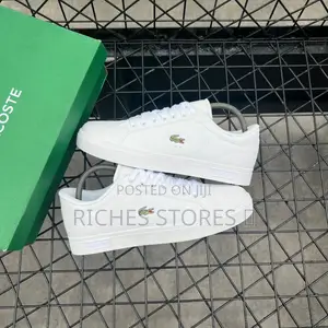Lacoste Powercourt Triple White Leather Green Croc