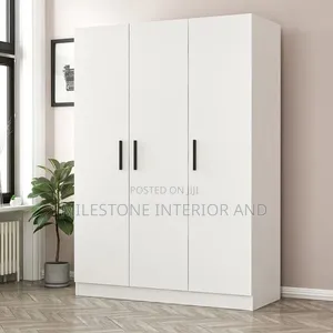 Off-White 3 Door Wardrobe