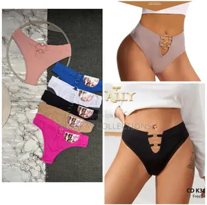 Spandex Open Crochet Thong Panties