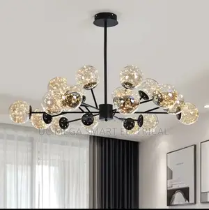 Nordic Chandeliers for Living Room Dining Bedroom Decor Black Luxury