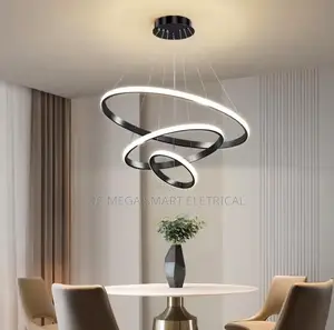 Modern Simple Led Living Room Lights Light Luxury Round Dining Room