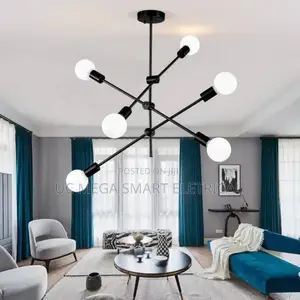 Metal Ceiling Lamp Modern Home Lighting Fixture Sputnik Chandelierhome