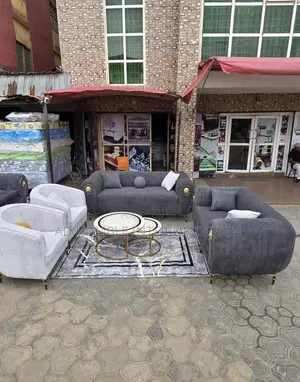 White and Gray Color of Sofa Chair