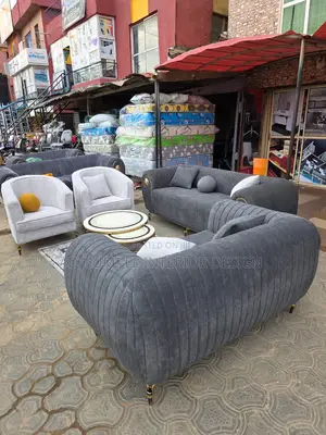 White and Gray Color of Sofa Chair