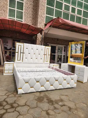 White Padded Bedframe