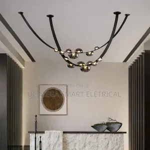 Nordic Minimalist Pendant Lamp Leather Glass Led Lights