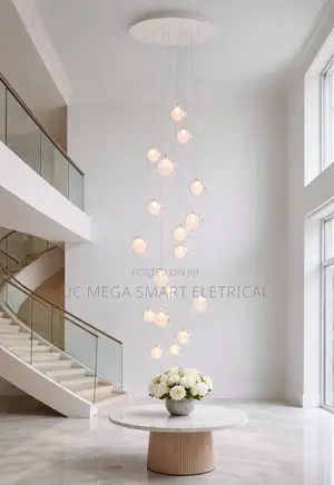 Peach Shape Led Ceiling Chandeliers for Bedroom Living Room Staircase