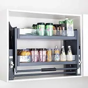 Kitchen Rack Lift Elevator Glass Finished Pullout Down