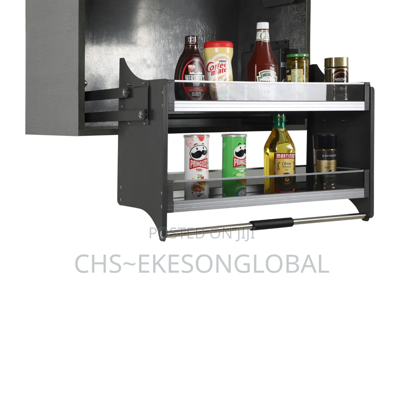 Kitchen Rack Lift Elevator Glass Finished Pullout Down