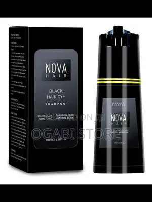 Nova Hair Dye Shampoo[Black and Gold]