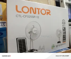 Lontor Rechargeable Table Fan