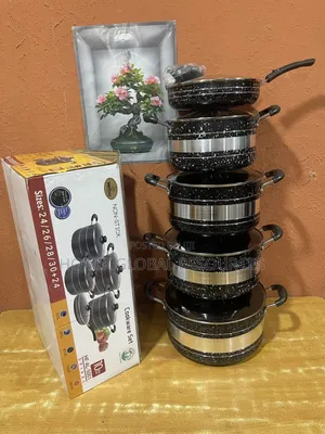 10pcs Hoffner Nonstick Cookware With Frypan (Model: Hf-Al-5001)