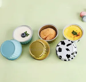 12pcs Multifunctional Aluminum Foil Pudding Cup for Cupcakes