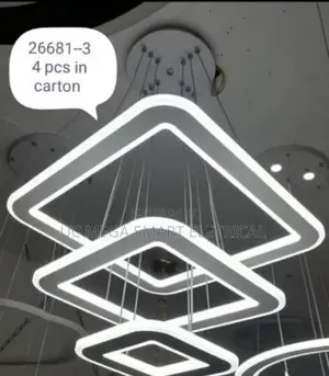 Square Led Chandelier for Living Room Dining Room Kitchen Bedroom