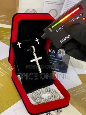 Xvip VVS Moissanite Diamond Cross Pendant , Necklaces and Earrings