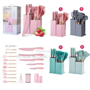 19pcs Silicone Nonstick Kitchen Cooking Set