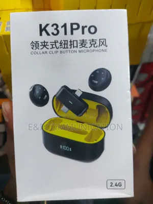 K31 Pro Wireless Mic, For Type C And Lighting.