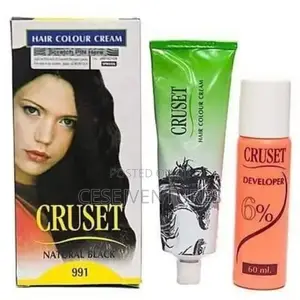 Cruset Natural Black Hair Color Cream