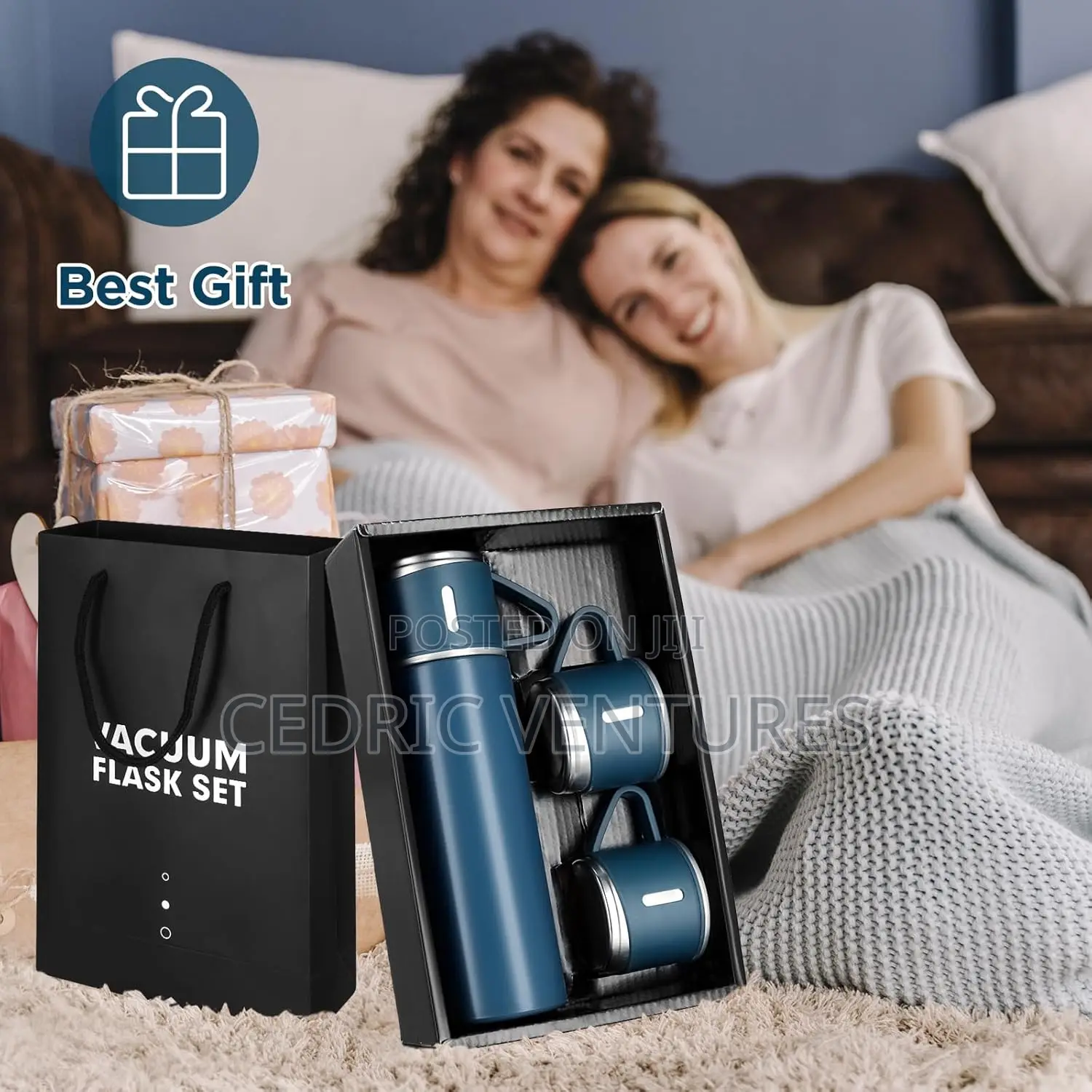 Vacuum Flask 500ml With 2cups