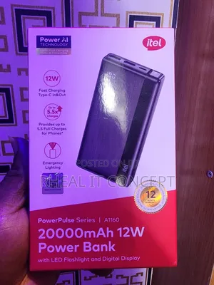 Itel Power Bank 12w 20,000mah