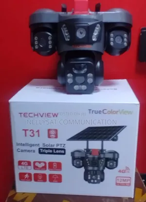 V380 T31 Solar PTZ Camera Triple Lens