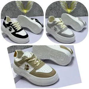 Thick Sole Lace-Up Sneakers