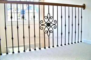 Heart Design Wrought Iron Rail