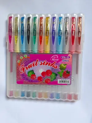 Glitter Gel Pens Assorted Colors - 12 PCS