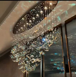 1200mm Long 400mm Side, Butterfly Shape Crystal Chandelier Light