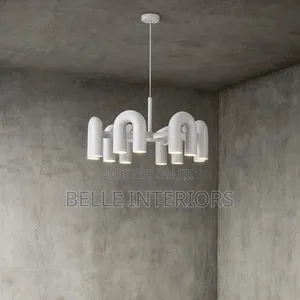 Chandelier Black Orange Gray