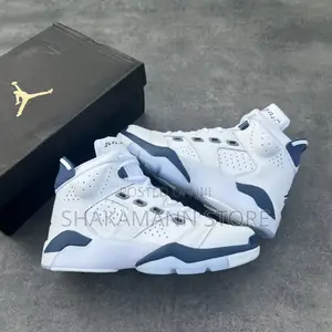 Air Jordan 6 White and Blue
