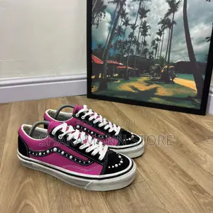 Old Skool Vans Pink Black