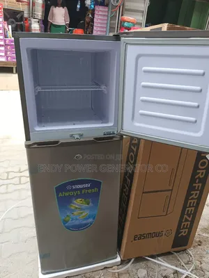 150 Liters Double Door Freezer and Fridge