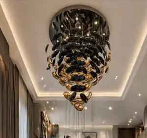 Modern Luxury Glass Decorated Chandelier Sand Table Conference Room