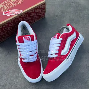 Original Vans Knu Skool Red and White
