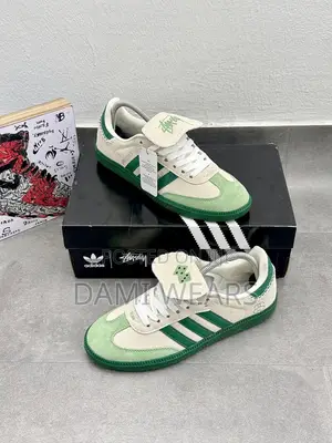 Adidas Samba —Green Stussy