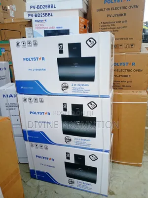 Polystar 90cm Plasma Design Range Hood (Heat Extractor), Black Color.