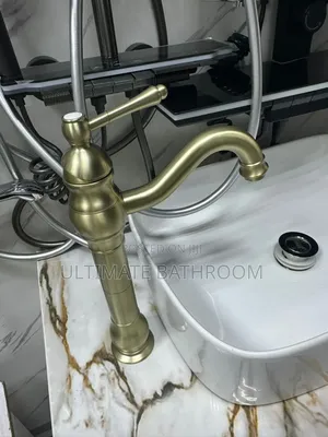 Brush Gold Cobra Cabinet Basin Mixer Tap