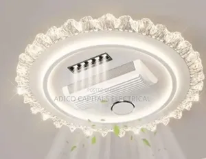Ceiling Chandelier With Bladless Fan