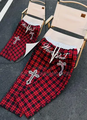 High Quality Luxury Checkers Joggers