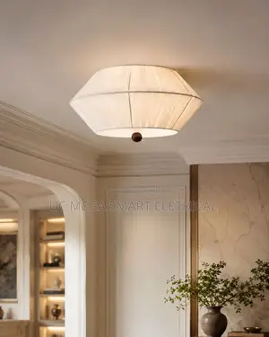 2026 Japanese Pendant Lights Solid Wood Woven Fabric Livingroombedroom