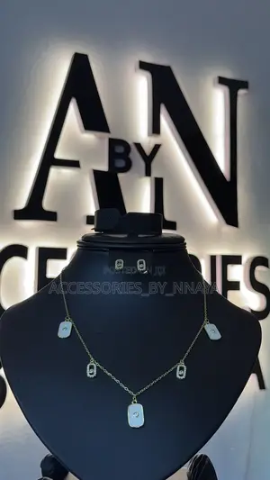 Gold-Tone Necklace Earring Set