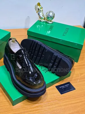 Classic Glossy Chunky Sole Loafers for Men 40_46